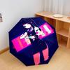 CyberpunkBar Pattern Pattern New Style Umbrella, 1 Piece Automatic Folding Umbrella, Portable Foldable Travel Umbrella, Outdoor Umbrella,Birthday Gift