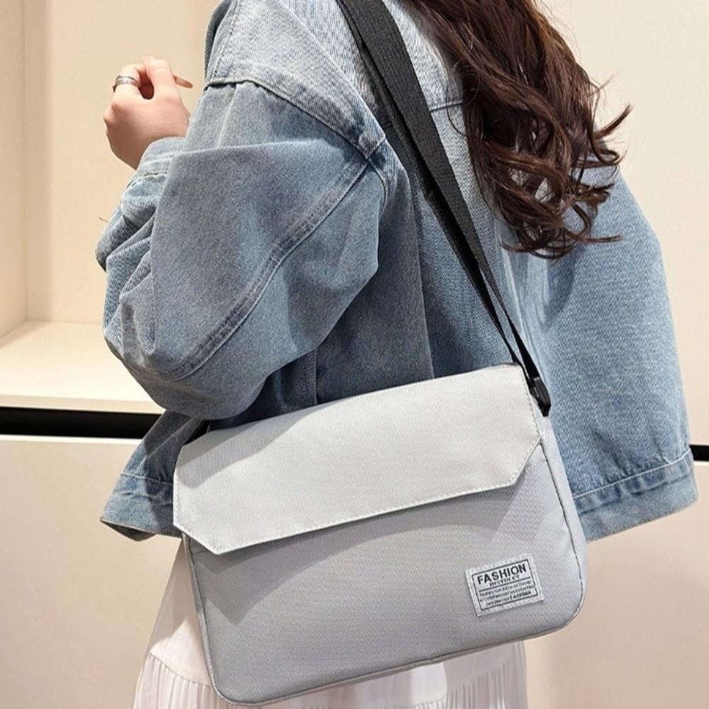 Adjustable Strap Men's Messenger Bag Large Capacity Crossbody Bag Nylon Shoulder Bag  Business