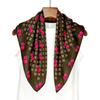 Silk Wool Cherry Flower Winter Scarf Shawl - Mulberry Silk Double-Sided Dual-Use