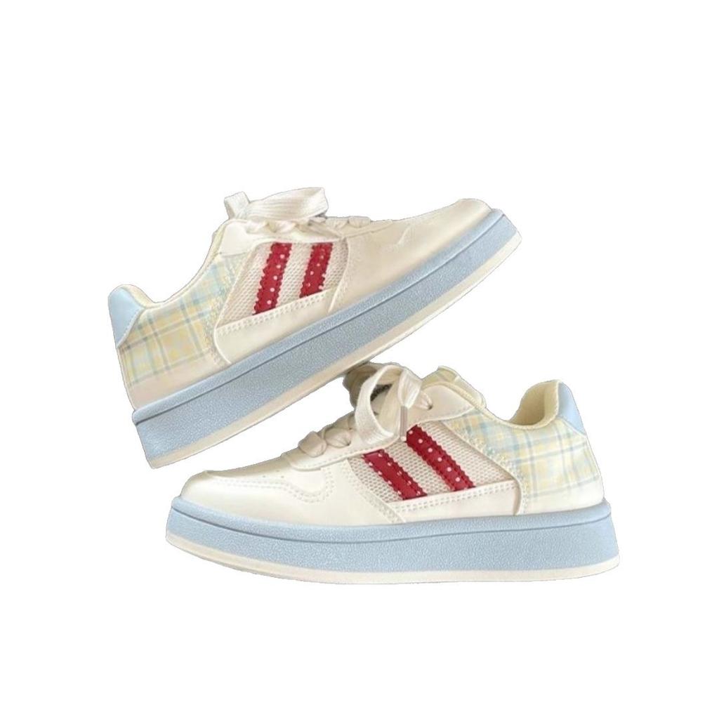 Summer Mesh Breathable Board Shoes Women's 2025 New Platform White Shoes Versatile Sports Niche Bread Shoes