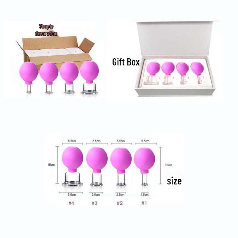 Facial Gua Sha Cupping Massage Device - Convenient PVC Sphere Vacuum Beauty Cup