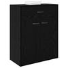 Sideboard in Black Oak Look 60 x 30 x 75 cm Engineered Wood