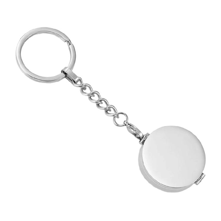 Practical Stainless Steel Beauty Organiser Keychain Case Stylish Cosmetic Holder Keychain Accessories