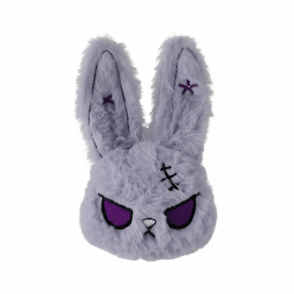 Plush Bunny Plush Keychain Gothic Style Rabbit Bag Charm Cute Plush Rabbit Pendant  Friends Gift
