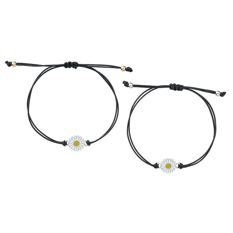 Brățară Prietenie Aliaj Floarea Soarelui Margaretă Ceară Frânghie