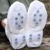 Ice Cleats With 10 Steel Spikes Elastic Silicone Traction Aids For Winter Boots Hiking Shoes Covers Ice Grippers Unisex