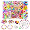 Bead Toys for DIY Handmade Kit for and Colorful Approximately 450 24 with Storage Perfect Gift for Birthdays Girls, Crafts, Accessories, Bracelets,