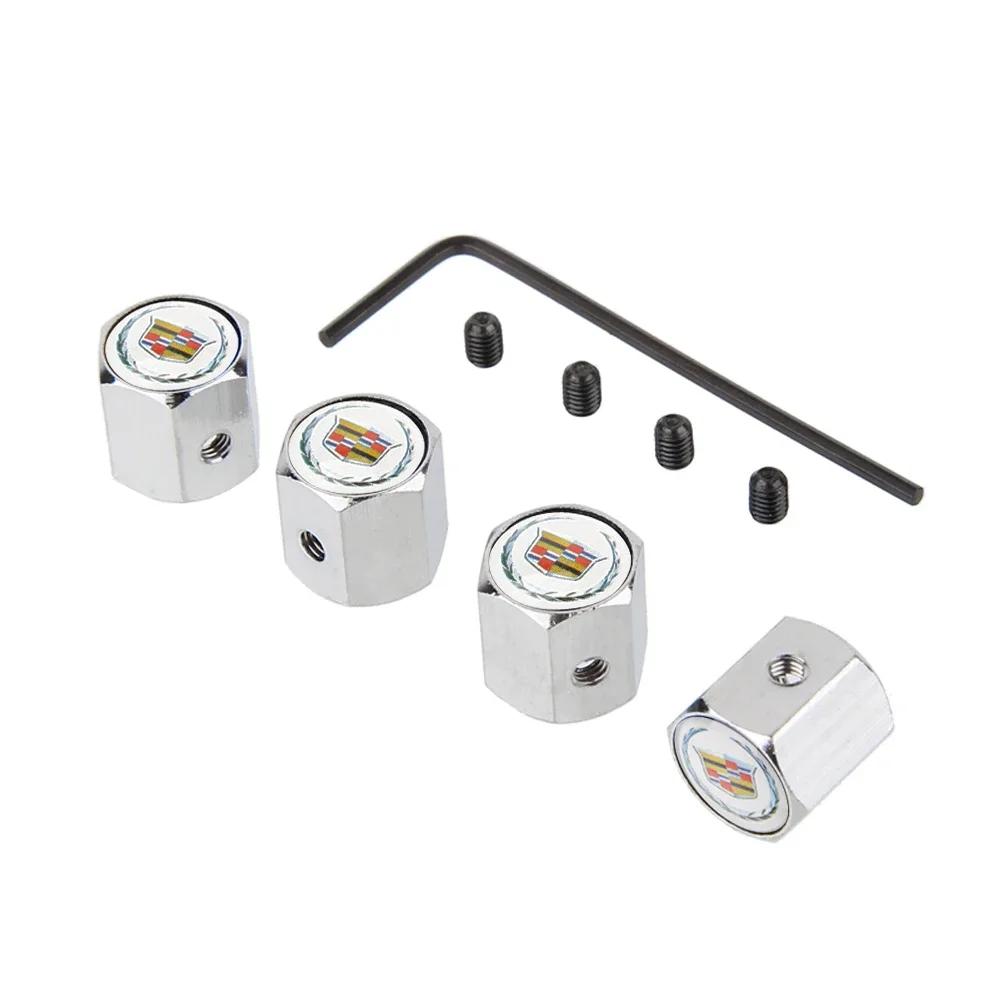 Car Wheel Rims Valve Air Cover for Cadillac Logo Seville XT4 Deville Hoodie CT4 SLR STS EXT CTS Srx Dvd Escalade CT5 Decoration AJL1
