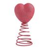 Christmas Tree Topper Romantic Heart Shaped Foam Plastic Treetop for Home Decor Wedding Anniversary Celebration
