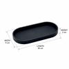 2Pcs Reusable Silicone Storage Tray Oval Flexible Organizer Tray Smooth Soft Desktop Holding Tray Bathroom