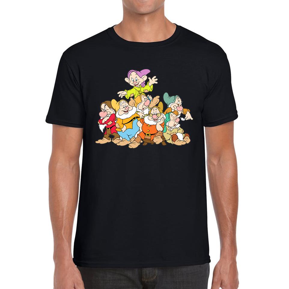 Disney Snow White and The Seven Dwarfs Unisex Mens T Shirt Womens Tops Tees S