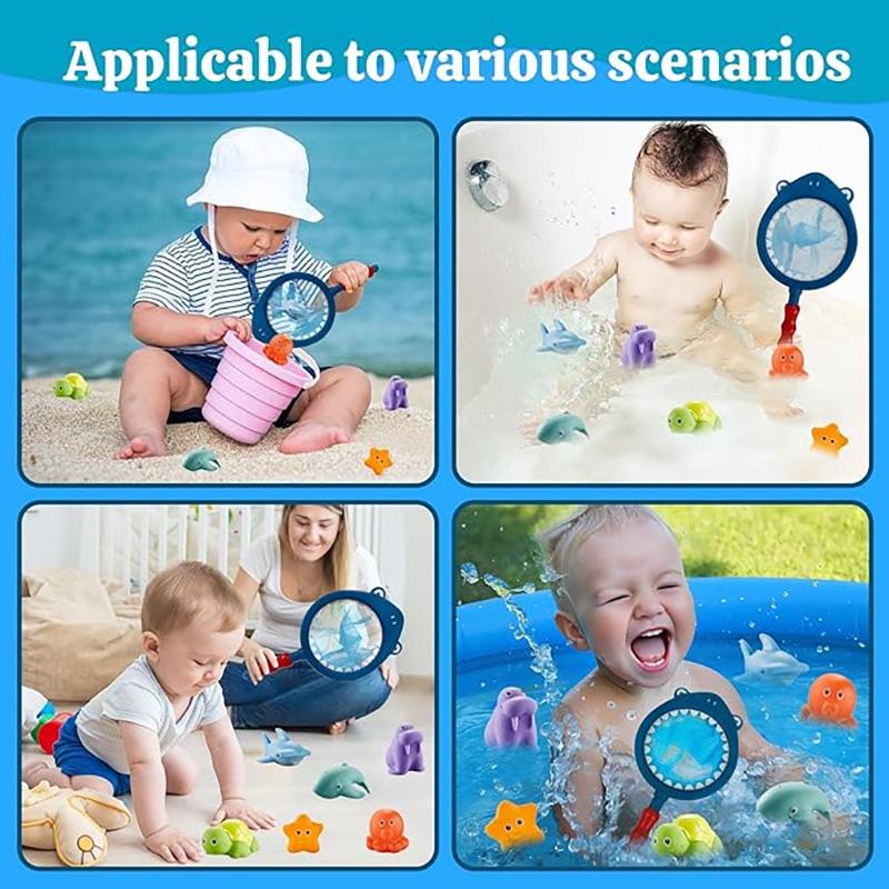 Children Bath Toys Indoor And Outdoor Swimming Pool Beach Parent-child Interactive Catch Fish Game Toys Water Floating Fish Toys