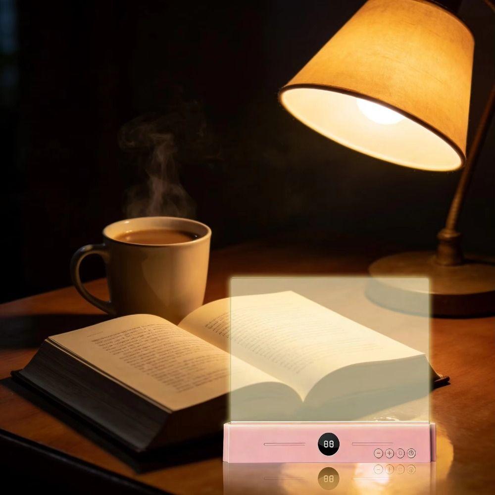 Rechargeable Flat Reading Light Flat Panel Clear Night Light Portable LED Book Light Home