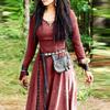 Moda damska średniowieczna sukienka maxi z długim rękawem szata Vintage wróżka elfia sukienka Renaissance Celtic Viking odzież Fantasy suknie balowe