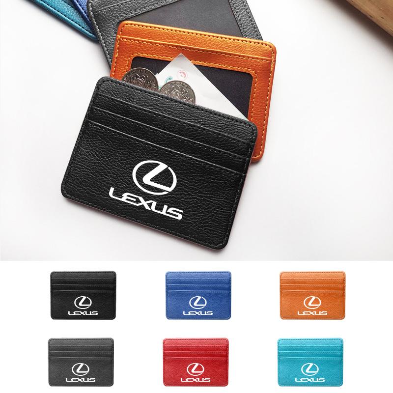 Car Styling Card Case Thin Coin Purse Driver's License Ticket Holder For Lexus UX250h RX450h CT200h RX400h NX300h RX350 RX300 GX