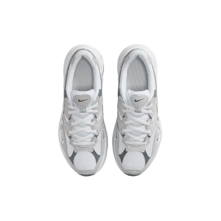 Nike AL8 Smoke Grey Metallic Silver Women Sneakers White Black FJ3794-101