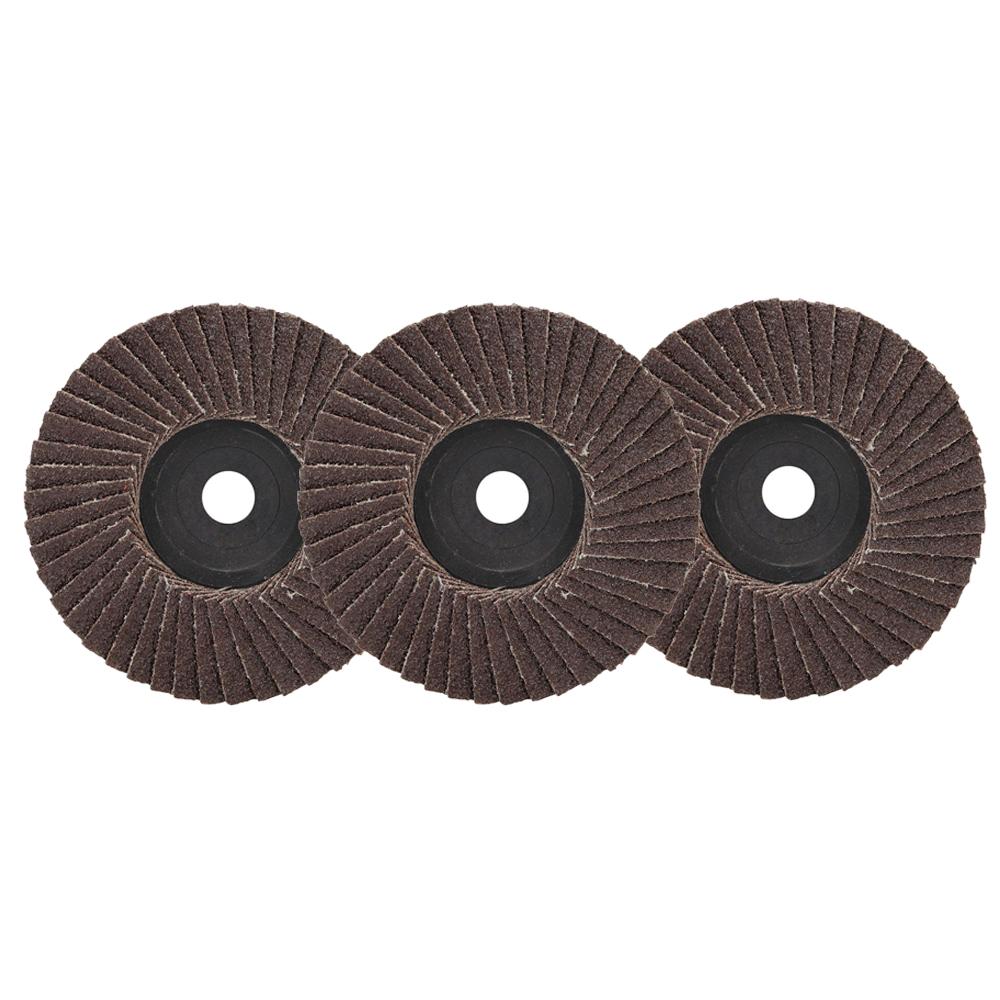 3pcs Flap Discs 3inch 76mm Angle Grinder Sanding Discs 60 Grit Grinding Wheel Metal Lightweight Plastic Wood Removal Abrasive Tool