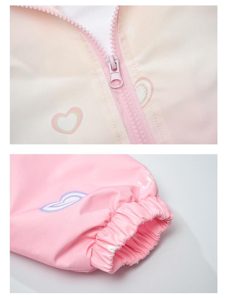 2025 Trendy Girls’ Gradient Windbreaker – Spring & Autumn Style
