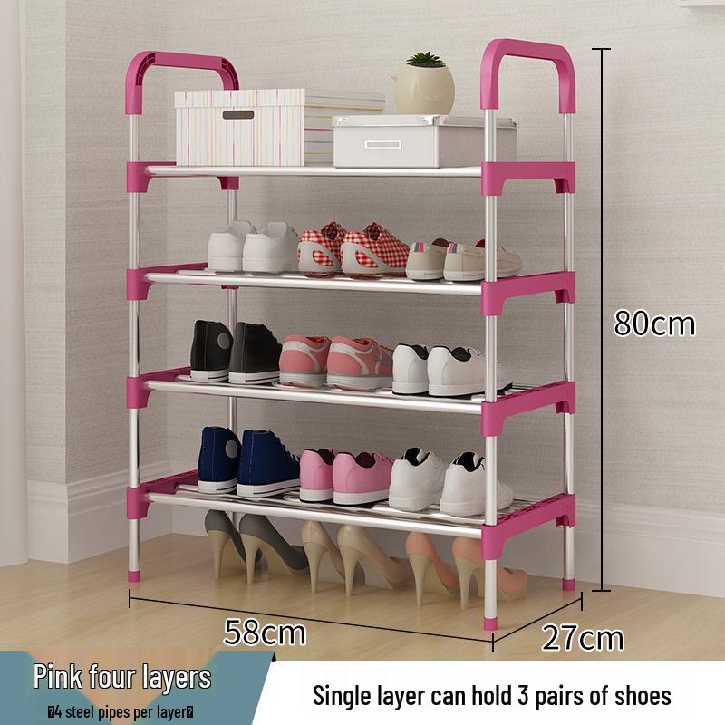 Minimalist Multi-Layer Shoe Rack: Space-Saving Entryway Shelf & Cabinet