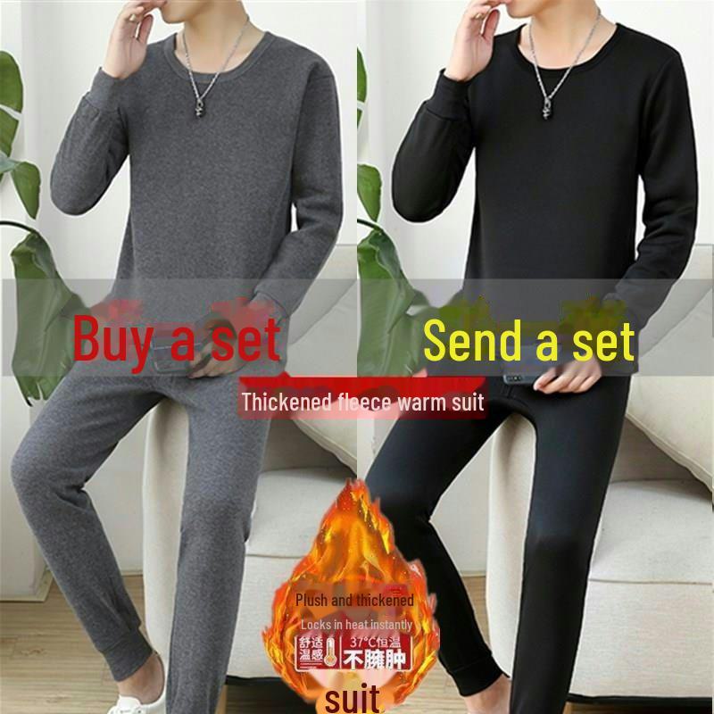 Men's Thermal Underwear Set: Autumn/Winter Sweaters & Pants for Teens
