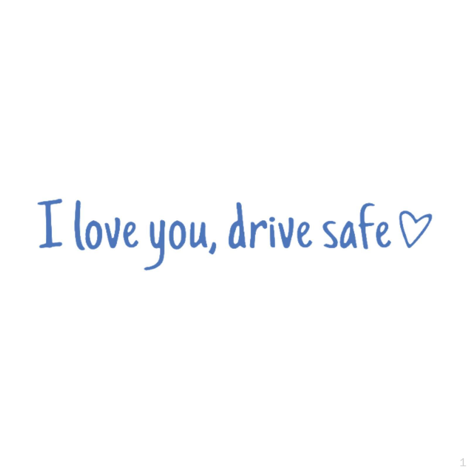 

i Love You Drive Safe Наклейка, наклейка на зеркало заднего вида, наклейка на автомобиль для девочек, женщин синий