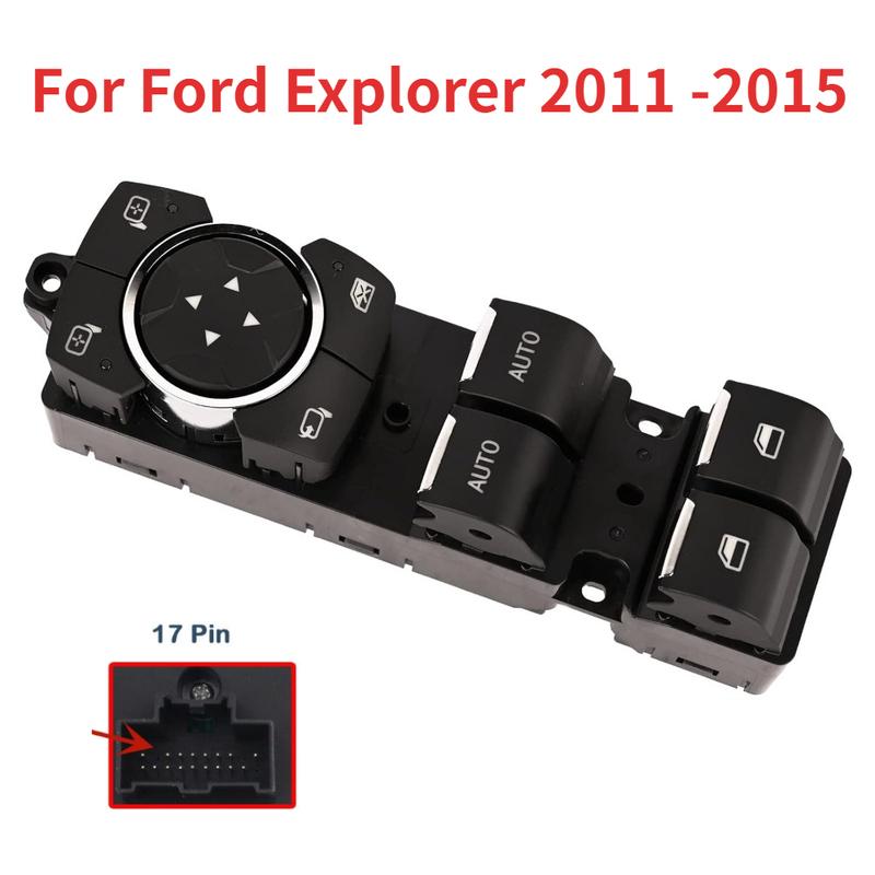 

Автомобильные аксессуары для Ford Explorer 2011-2015 Передняя левая сторона водителя Электрический переключатель управления стеклоподъемником Кнопка стеклоподъемника Часть