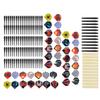 14G Safety Darts Set with 12Pcs Darts Shaft42Pcs Flights100Pcs Tips Training Tool