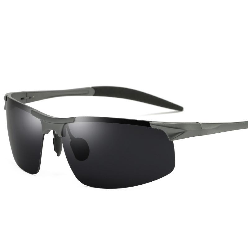 Driving Polarized Sunglasses Men Aluminum Magnesium Frame Sport Sun Glasses Driver Retro Goggles Sunglass UV400 Anti-Glare