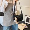 This Year's Popular Lychee Pattern Super Fire Shoulder Bucket Bag Fashionable Texture Messenger Bag Commuter Versatile Women's Bag