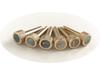 Brass and Shell Acoustic Guitar String Pins and Tailpins