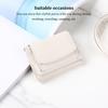 Portable Women Leather Wallet ple Design Foldable Change Purse Shopping Card Holder Carrying Bag Birthday Gift