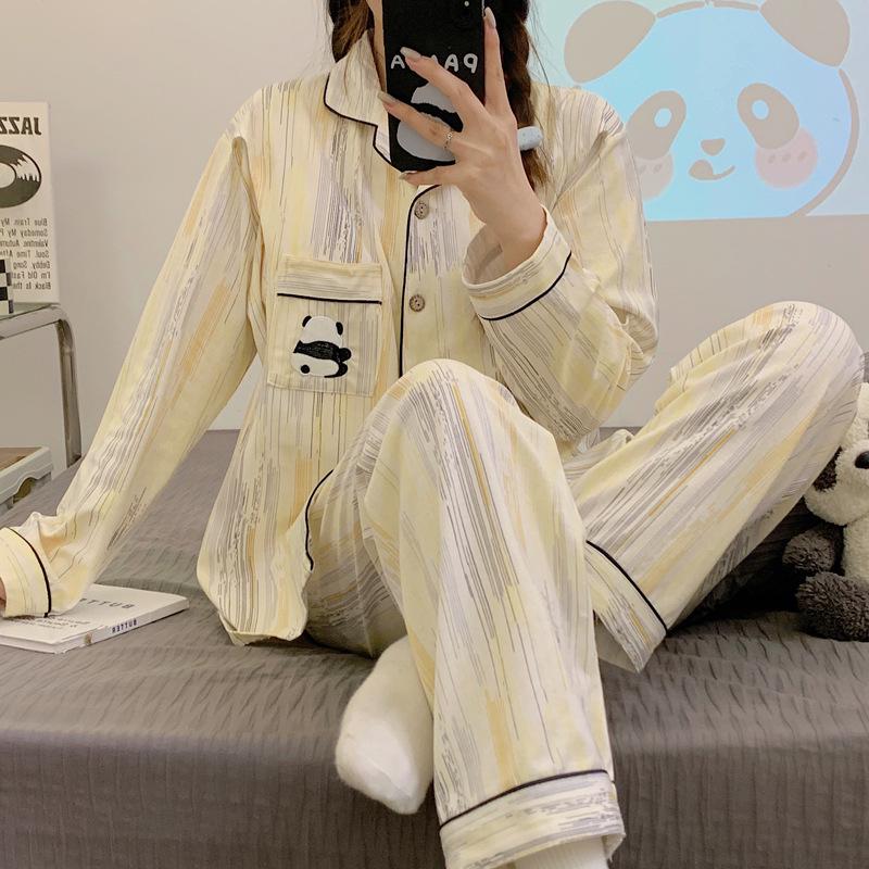 Spring & Autumn Postpartum Pajamas - Pure Cotton Maternity & Nursing Wear