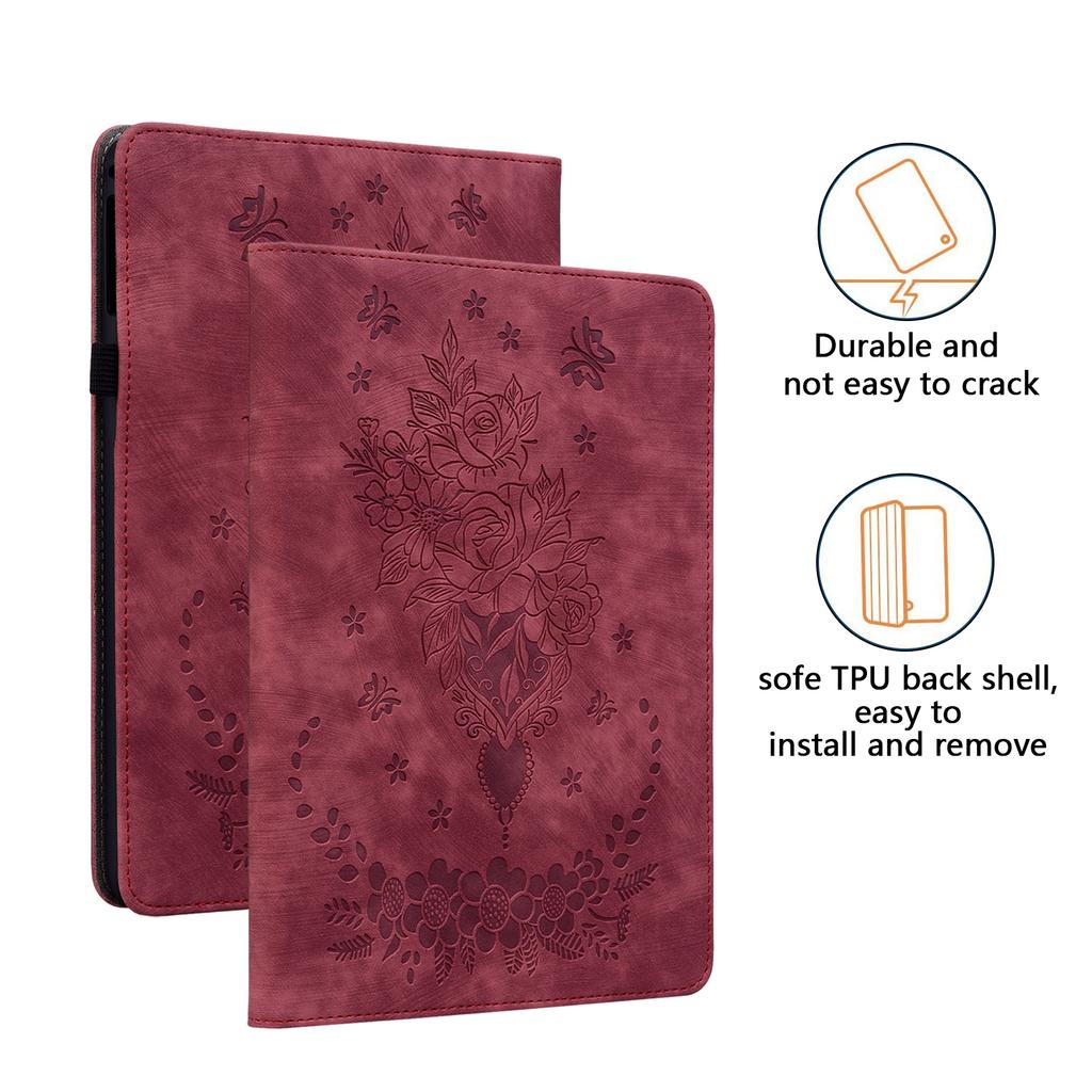 Für Lenovo Tab One 8.7 K9 TB-305FU TB-X305XU 2025 Hülle Rosenblüten-Hülle Weiche Rückseite TPU Tablet-Abdeckung