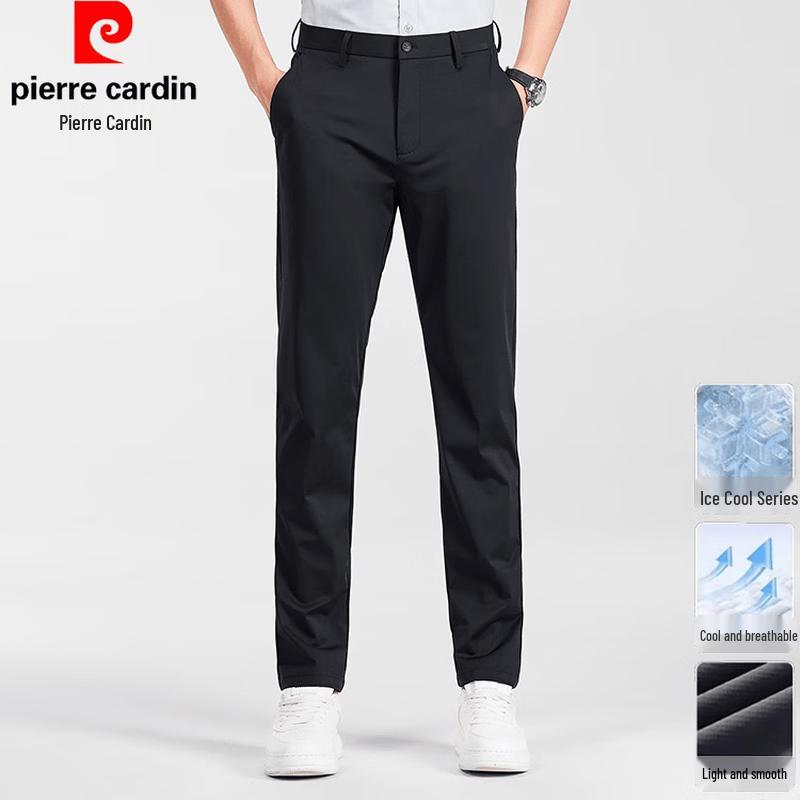 Pierre Cardin Men's Ice Silk Casual Straight-Leg Pants