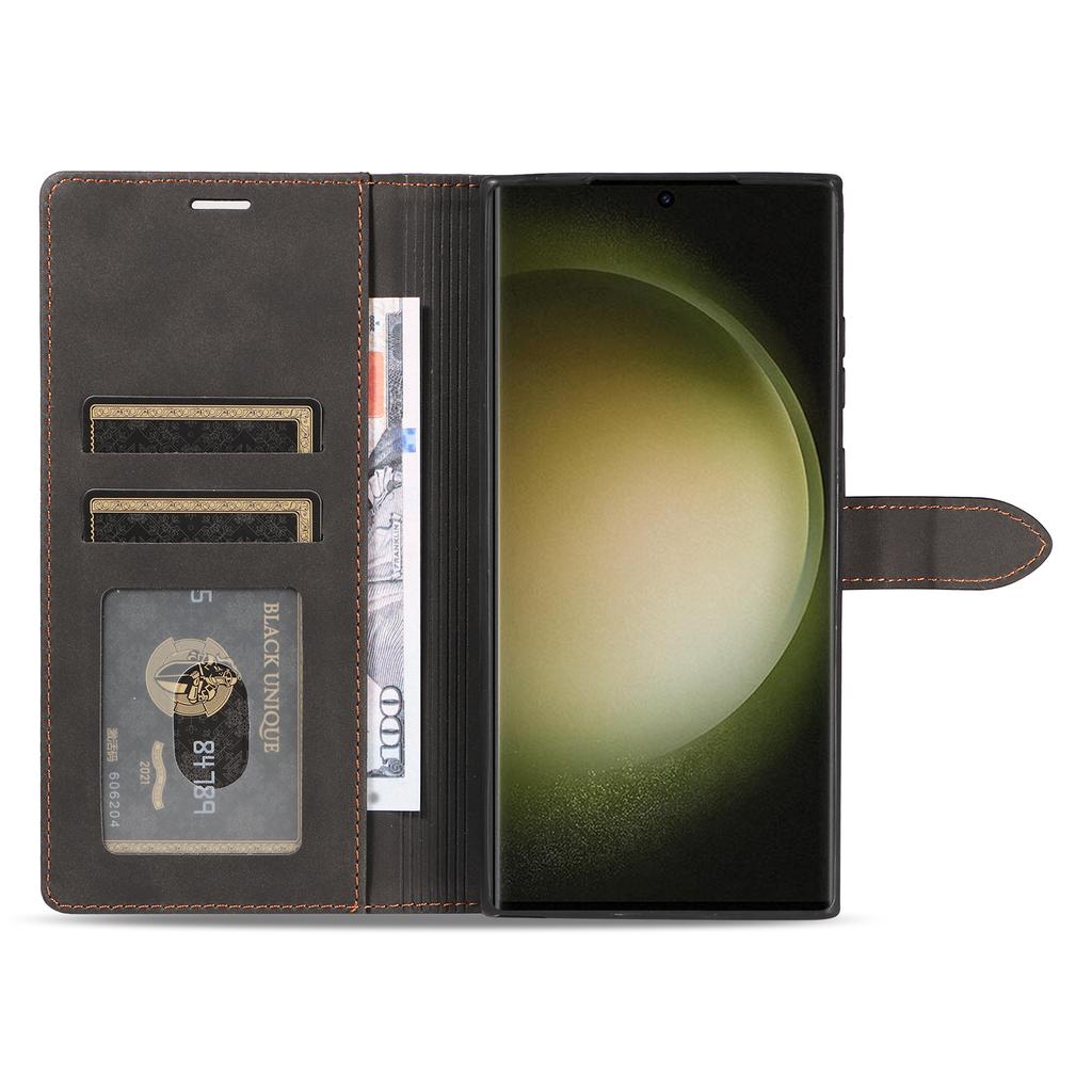 FORWENW F1 Series For Samsung Galaxy S24 Ultra Cell Phone Cover Flip Leather Wallet Stand Case