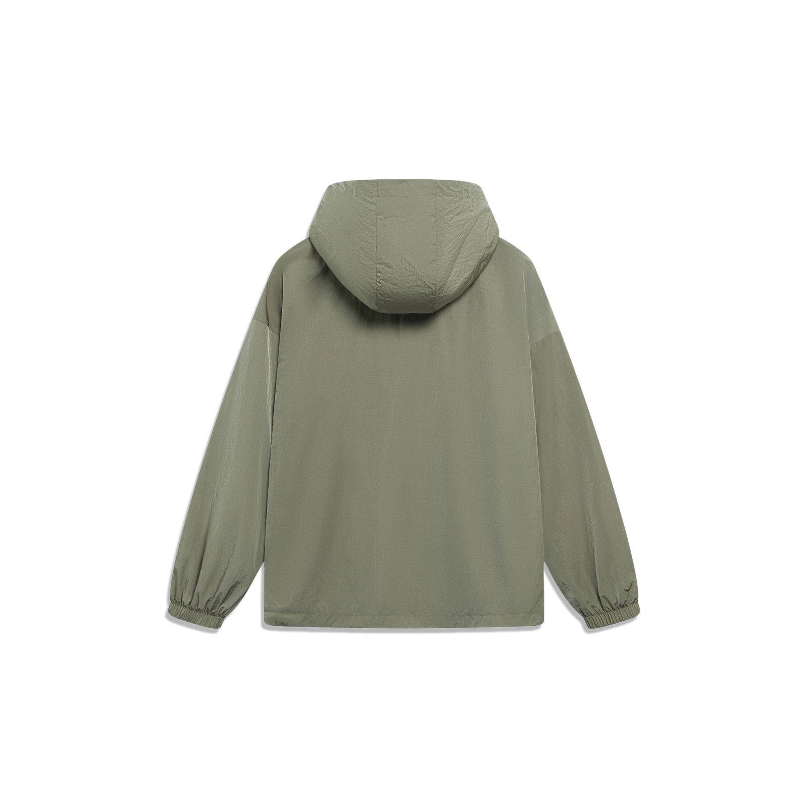 Li-Ning Спортивная модная куртка с капюшоном и полумолнией с буквенным принтом — фото 2