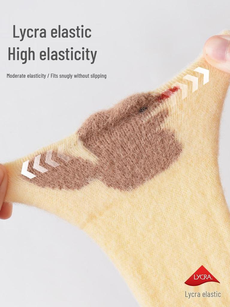 25 Years No-Bone Winter Fleece-Lined Thick Baby Over-the-Knee Socks - Warm, Newborn A-Class High-Top, Non-Tightening