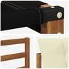 Outdoor Sofa Set with Cushions 6 pcs Natural and Cream