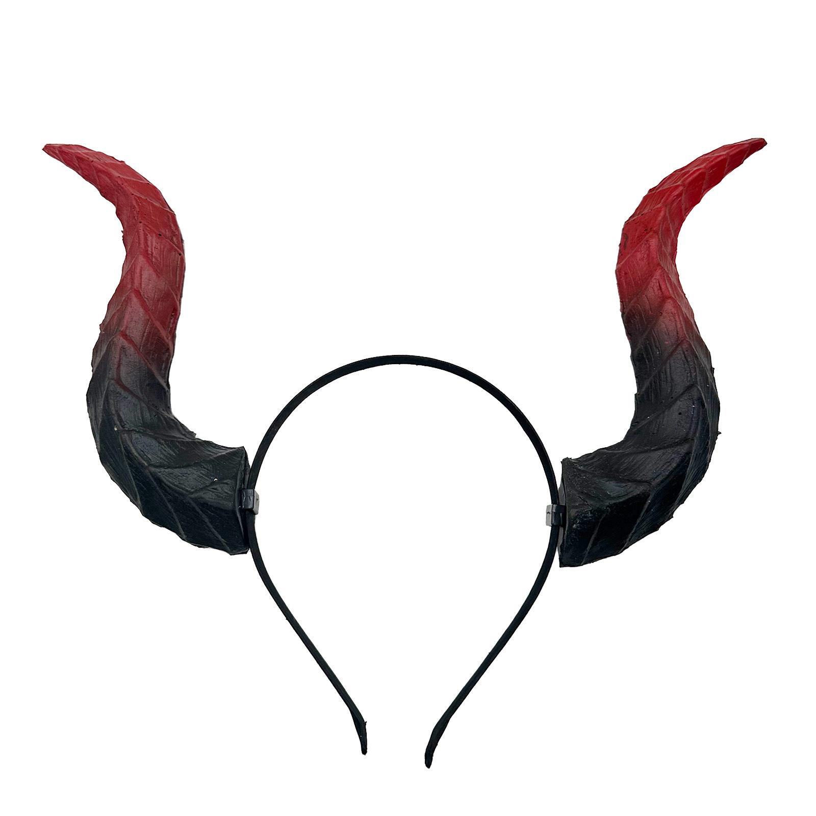 

Halloween Devil s Horn Headpiece Coplay Animal Sheep Cow Demon Horn Headwear Carnival Party Headband Costume Props