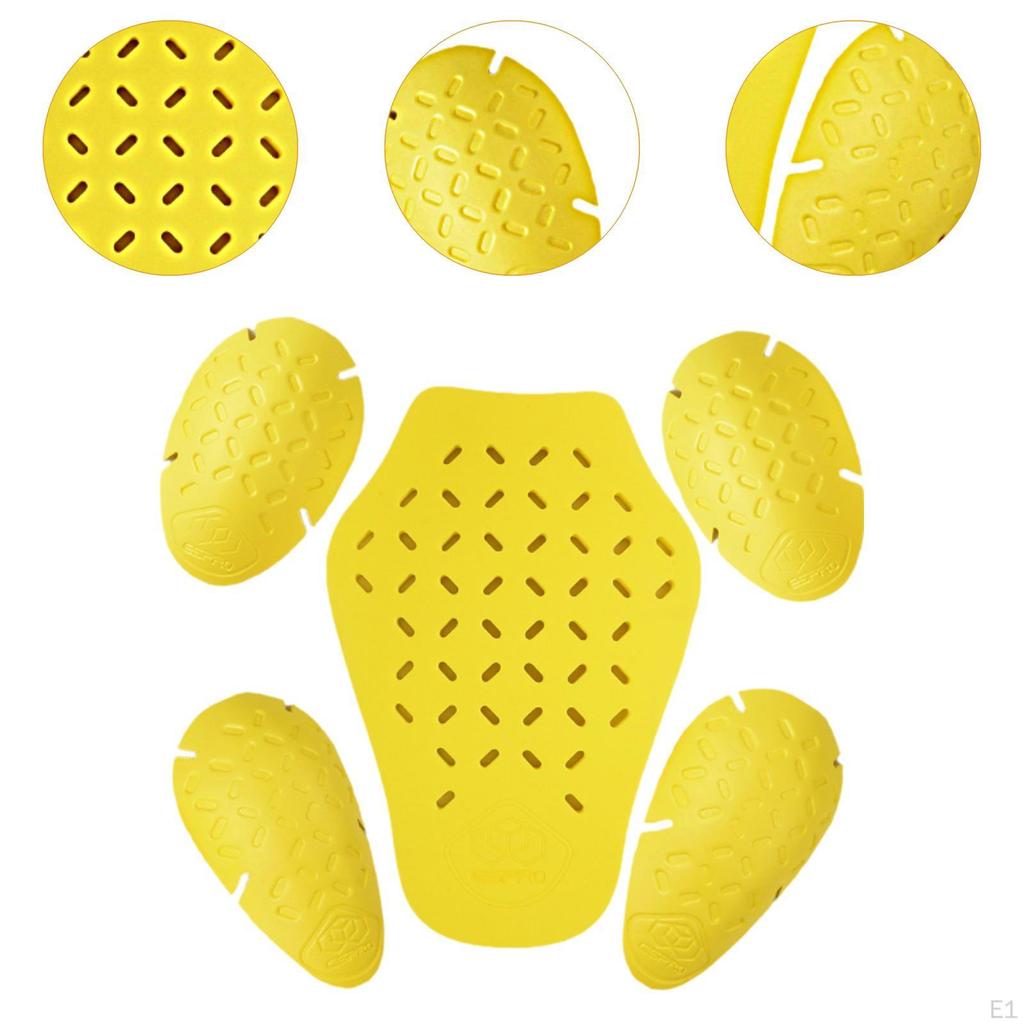 5Pcs Motorcycle Jacket Armor Pads Motorbike Protection Motor Accessories Elbow Back Shoulder