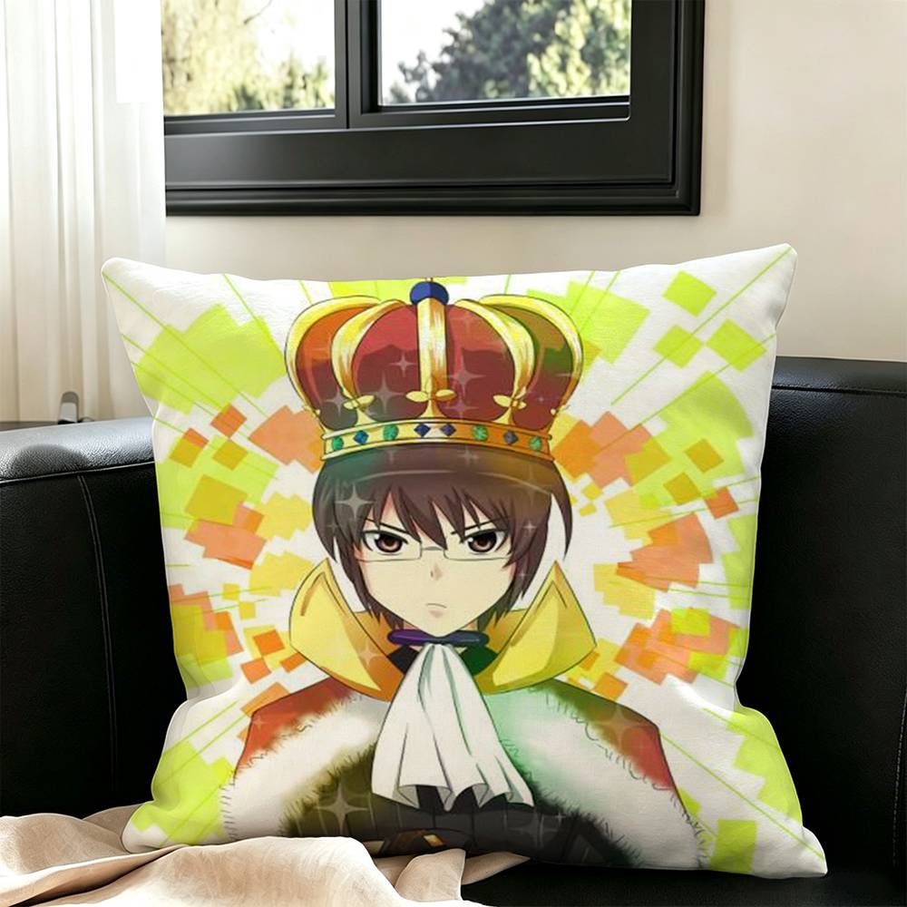 The World God Only Knows Square Double-Sided printed Pillow Case Bedroom Bedside Pillow Sofa Cushion Cover