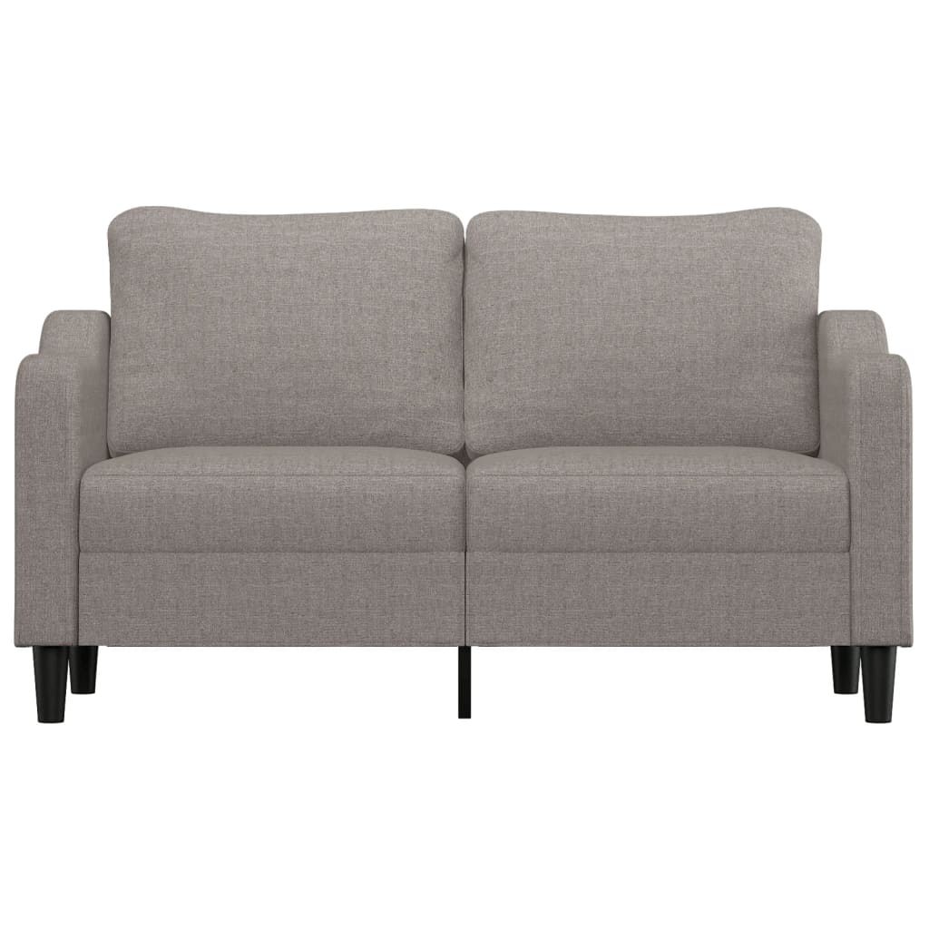 2 Seater Sofa Taupe 140 Cm Fabric