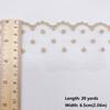20 Yards 6.5cm Width Embroidered Lace Fabric Minimalist Lace Trim  DIY Craft Handmade Materials