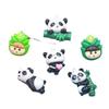Cute Mini Panda Resin Pendant Keychain - DIY Jewelry Accessory