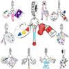 Cuivre Charme Perle Peinture Colorée Charms Palette Artistique Charms Perles Pendentif Compatible Avec Bracelets Authentiques Colliers Bricolage Bijou Fin