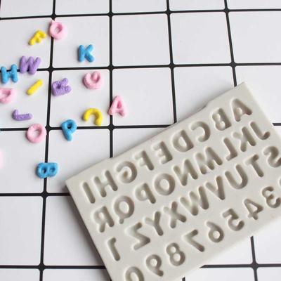 Angielski Litera/cyfra Forma z Żelu Krzemionkowego DIY Fangdan Dekoracja Tortu Forma na Cukierki Czekoladę Narzędzie do Pieczenia