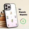 Cute Flower Lop Rabbit  Phone Case For iPhone17,16,15,14,13,12,11 Plus,Pro Magnetic with Magsafe Wireless Charging