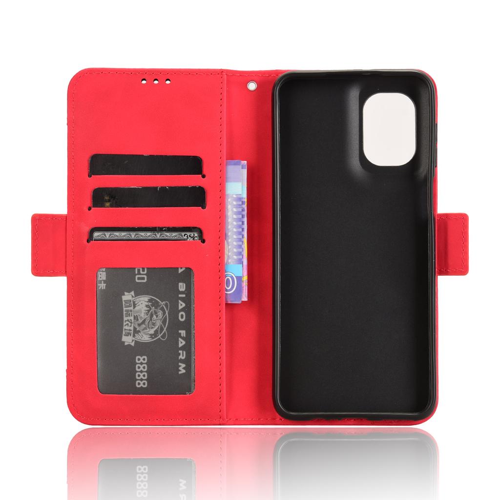 For Motorola Moto G55 5G Leather Case Phone Wallet Cover with Multiple Card Slots