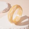 Boho Acrylic Bangle Exaggerated Retro Hand Ring Simple Round Wide Bracelet  Women