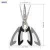 Booms Fishing H1 Fishing Pliers, Cuts PE Line, Removes Hooks, Includes Butt Rope, Black